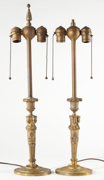 Pair of Neoclassical Style Table Lampsgilt