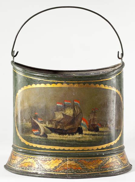 William IV Toleware Wine Coolerpail