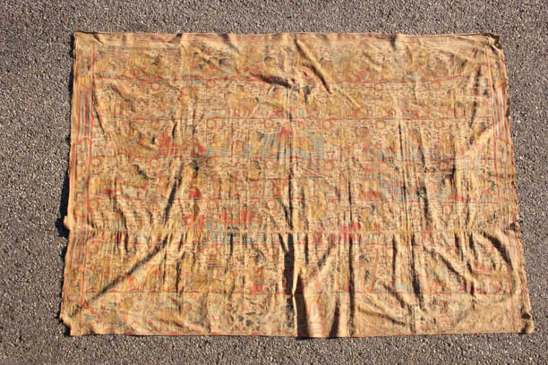East Indian Linen Panelpossibly 15ccb4