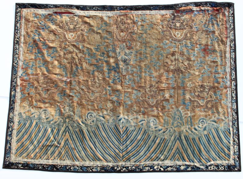 Chinese Silk Wall Panelpossibly Qianlong