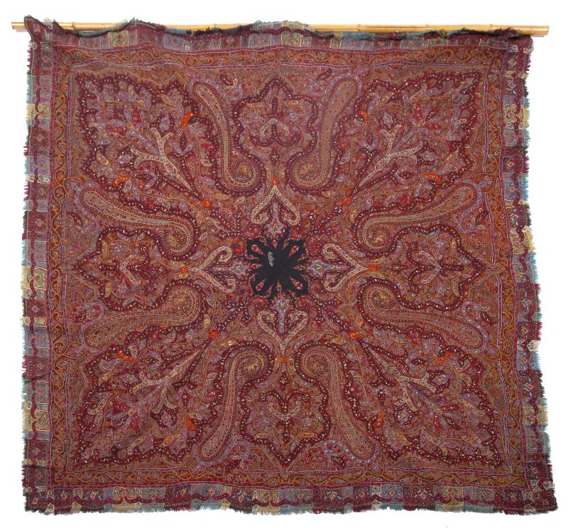 Wool Paisley Shawllate 19th century