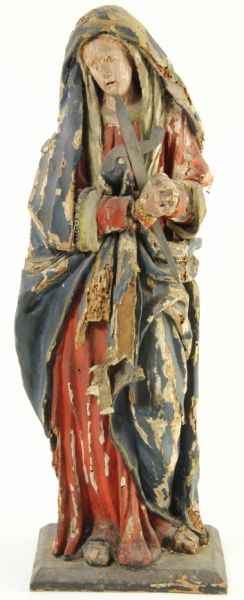 Italian Carved Madonna16th century 15cceb