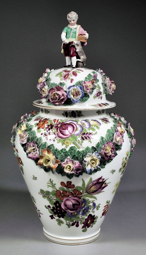 A late 19th Century Continental porcelain