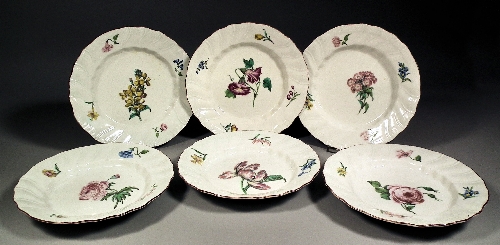Six 18th century Tournay porcelain 15ccf2