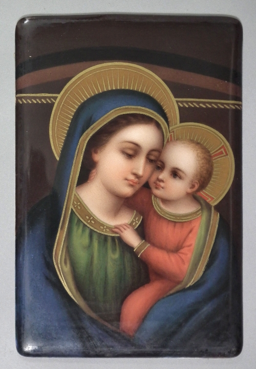 A Continental porcelain plaque 15ccfb