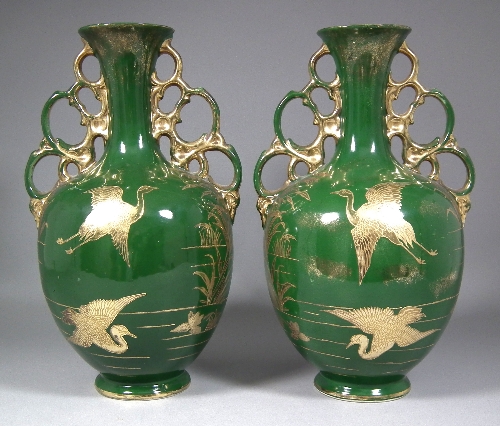 A pair of late 19th Century pottery