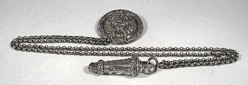 A Victorian silver military whistle