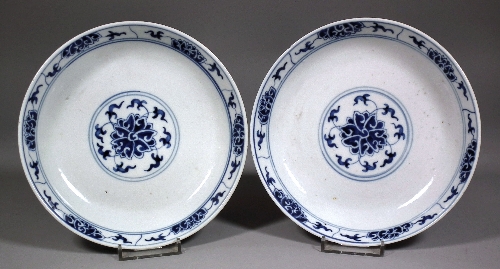 A pair of Chinese blue and white 15cd3e