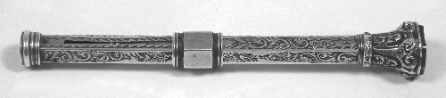 A late Victorian silver propelling pencil