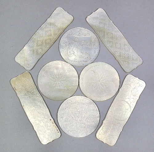 A collection of Chinese mother of pearl