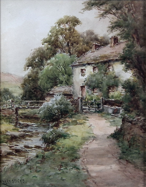 Harry Sticks 1867 1938 Watercolour 15cd94