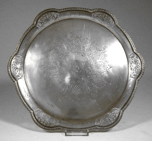 A late Victorian silver circular