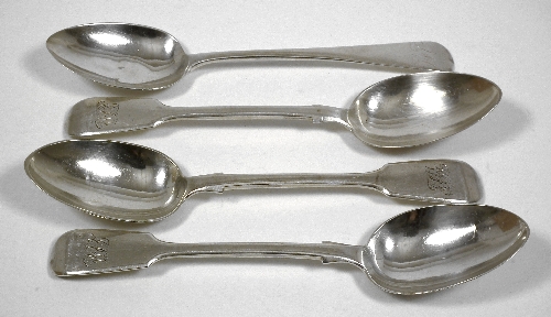 Six Victorian silver fiddle pattern 15ce09