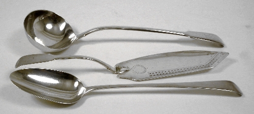 A George IV silver fiddle pattern