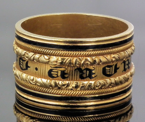 A George IV 18ct gold and black