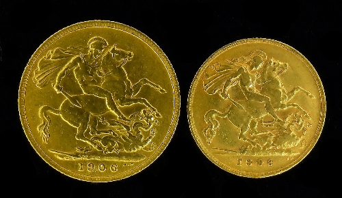 An Edward VII 1906 Sovereign fine fair  15ce87