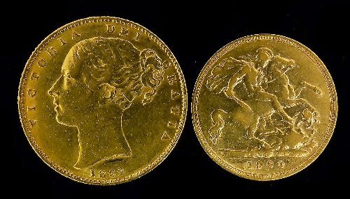A Victoria 1862 Shield Back Sovereign 15ce83
