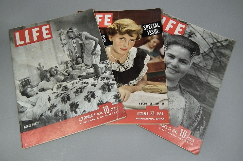 A small quantity of Life magazines