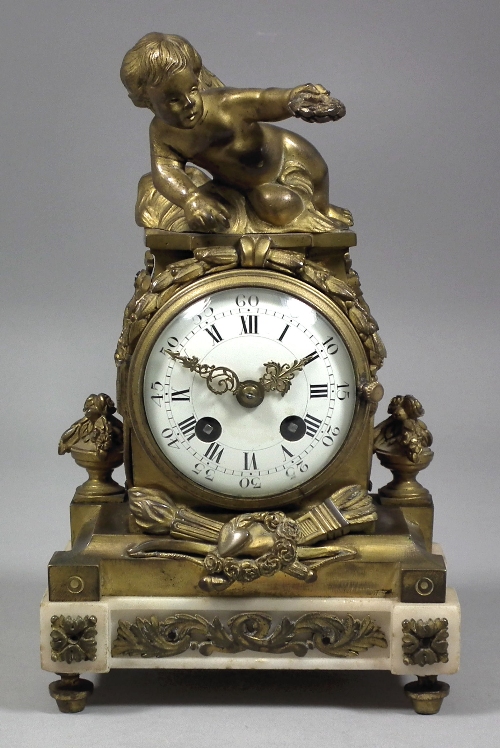 A 19th Century French ormolu cased 15cf09