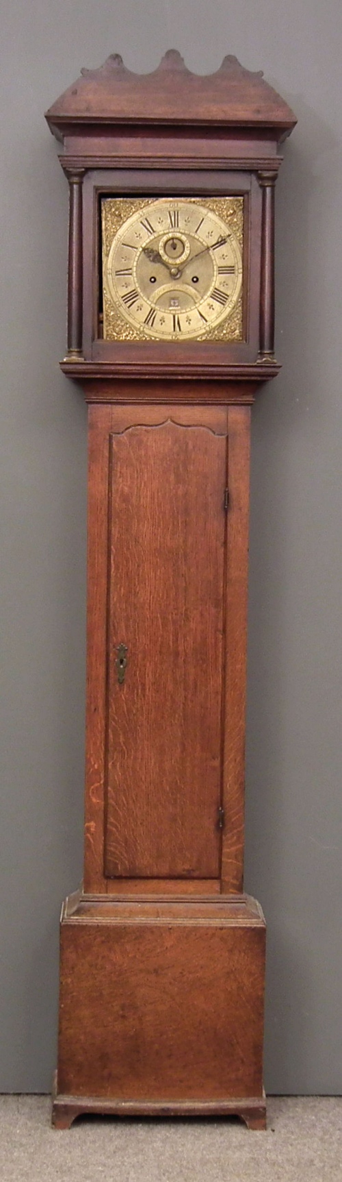 An 18th Century oak longcase clock 15cf11