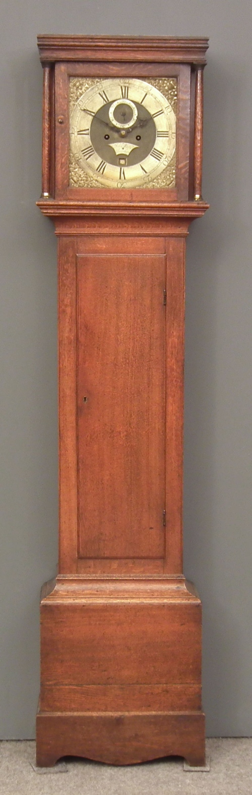An 18th Century oak longcase clock
