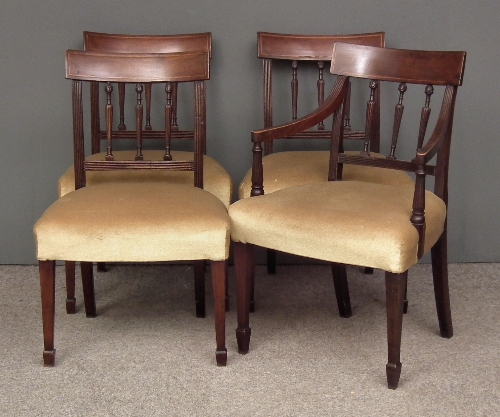 A set of four George IV mahogany