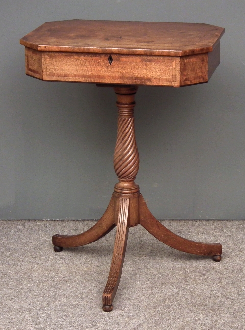 A George III mahogany octagonal 15cf2d