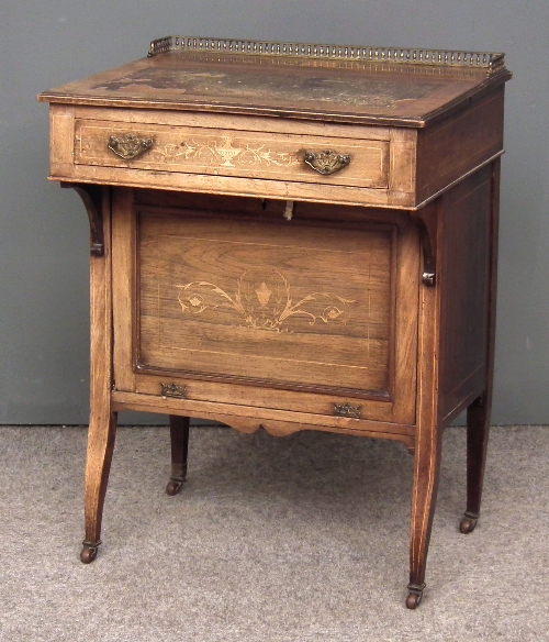 A late Victorian inlaid rosewood 15cf4c