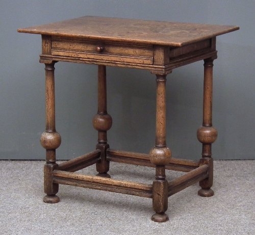An oak rectangular occasional table