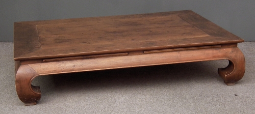 A Chinese rosewood rectangular