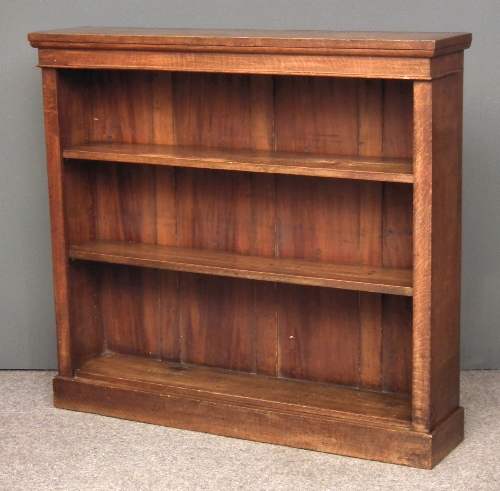 A Victorian oak open front bookcase 15cf75