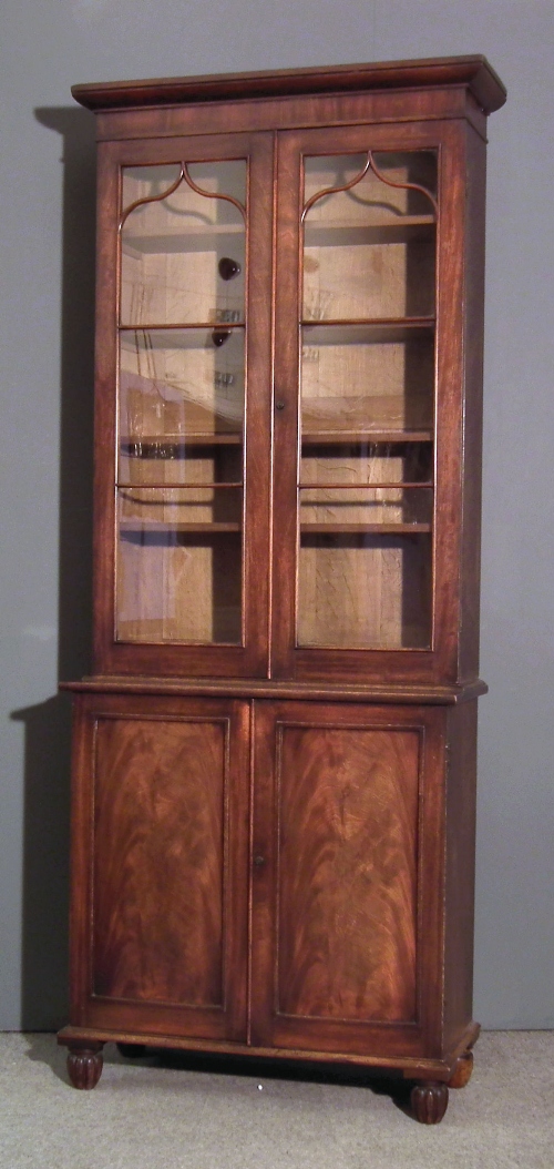 A Victorian mahogany bookcase the