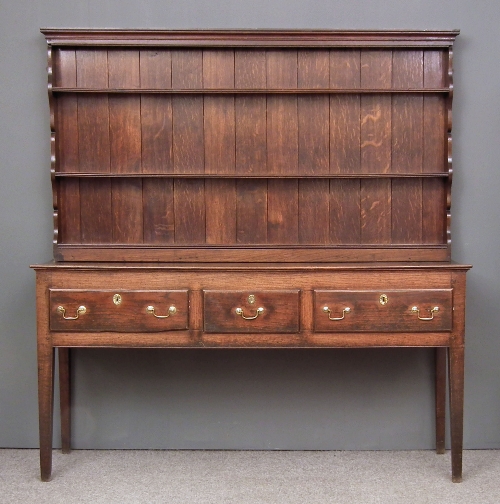 An 18th Century oak dresser the