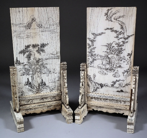 A pair of Chinese ivory rectangular 15cf9d