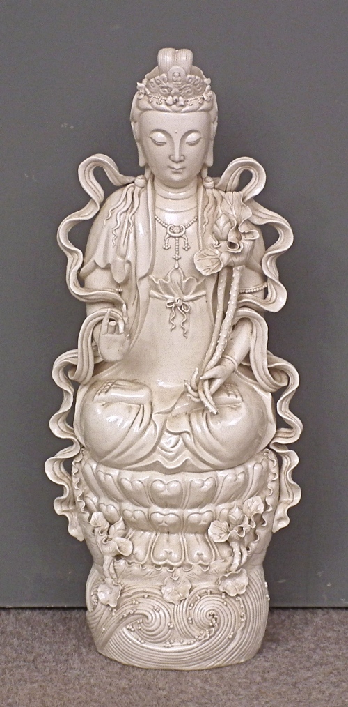 A Chinese blanc-de-chine porcelain