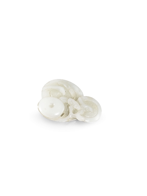 A Chinese whitish jade carving