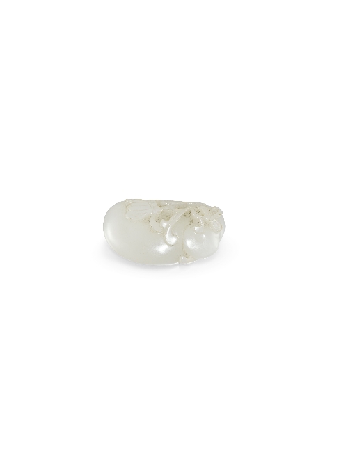 A small Chinese whitish jade carving
