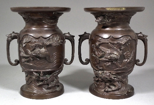 A pair of 19th Century Japanese brown