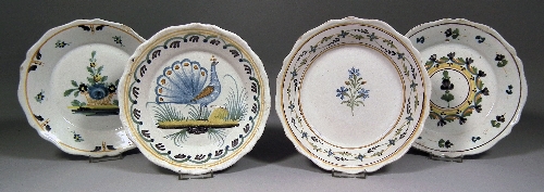 A late 18th Century French faience shallow