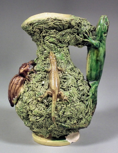 A 19th Century pottery jug of Palissy  15d04c