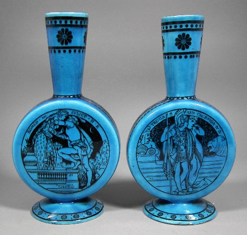 A pair of 19th century Minton turqouise 15d05d