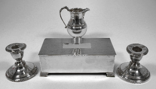 A George VI silver rectangular 15d102