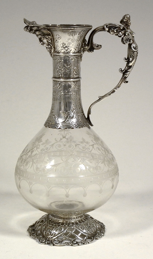 A 19th Century Continental etched glass