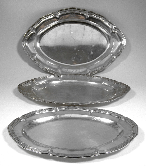 A set of three Continental silvery 15d117