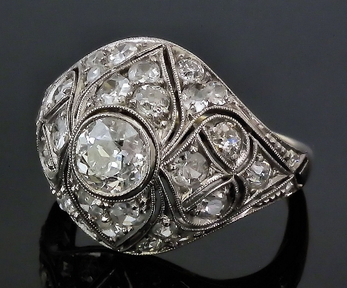 A 1930s 18ct white and yellow gold