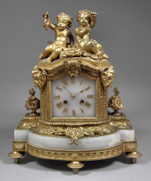 A 19th Century French gilt spelter