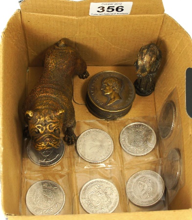 A collection of metalware to include