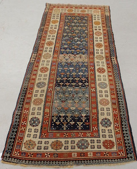 Talish oriental hall runner blue