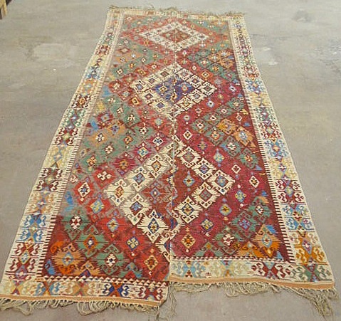 Turkish Kilim oriental carpet in 15ad15