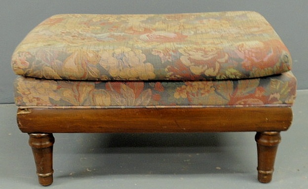 Victorian mahogany footstool with 15ad1c